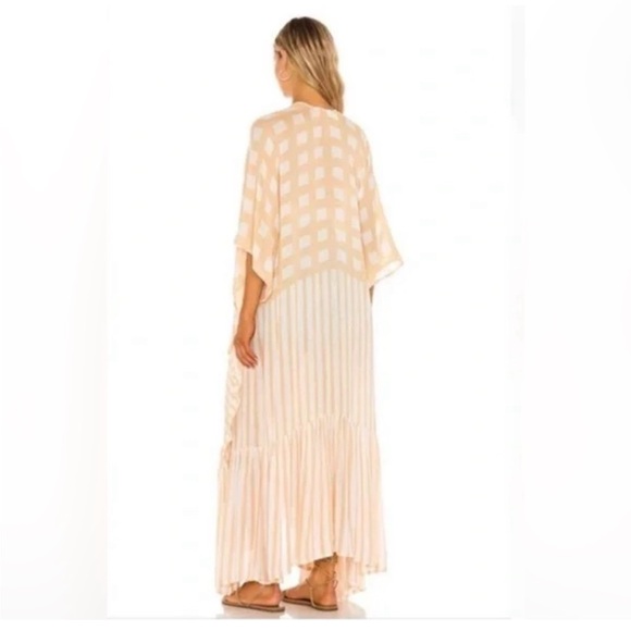 Free People Kenna Kimono Duster Boho Beach Cover Up Long Cardigan - Picture 2 of 12